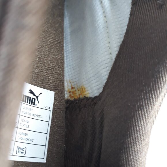 Puma Speedcat Chocolate Brown & Pink Leather Sneaker 10 Hook & Loop Closure - Picture 12 of 13